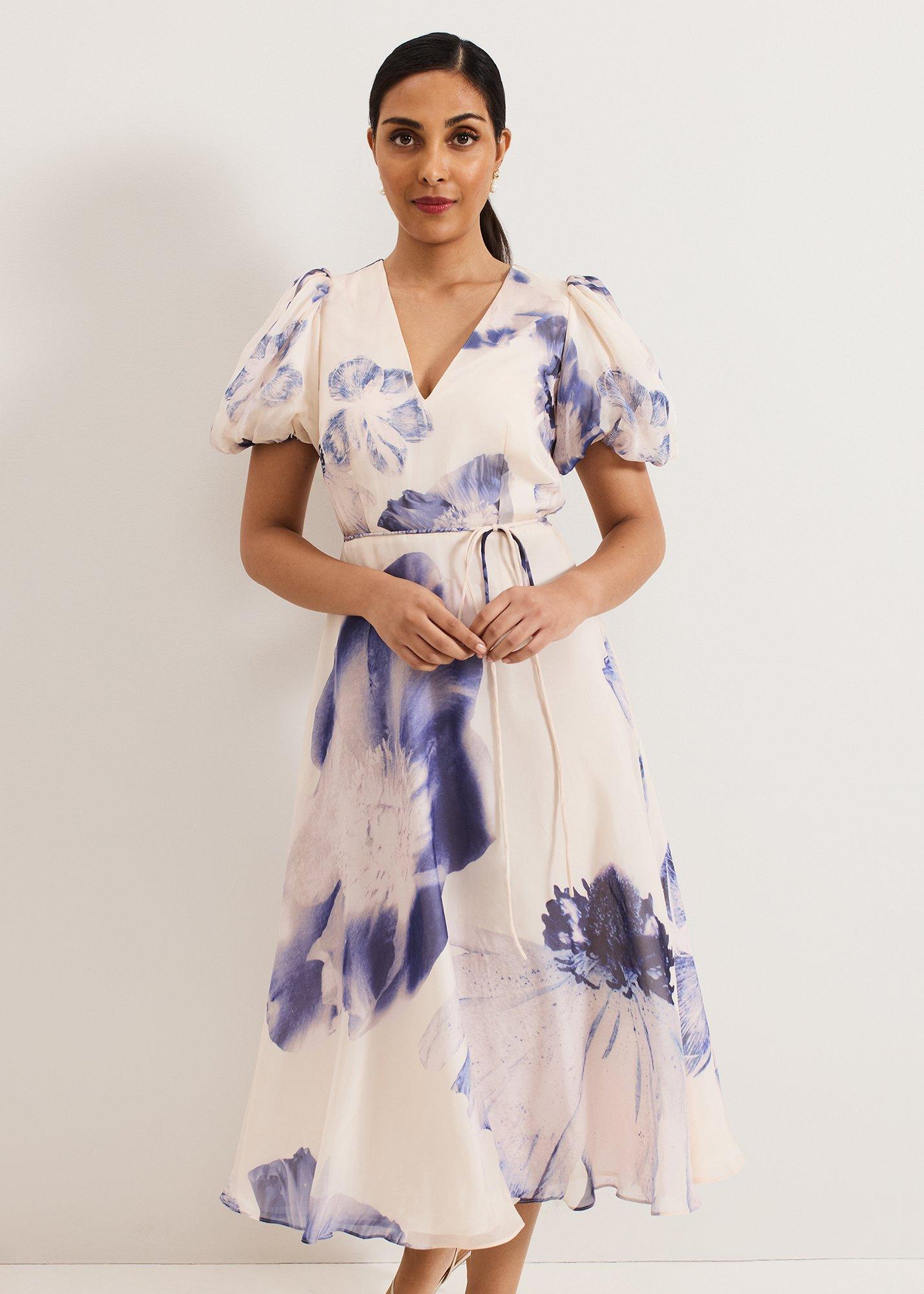 Petite Lizzie Floral Midi Dress