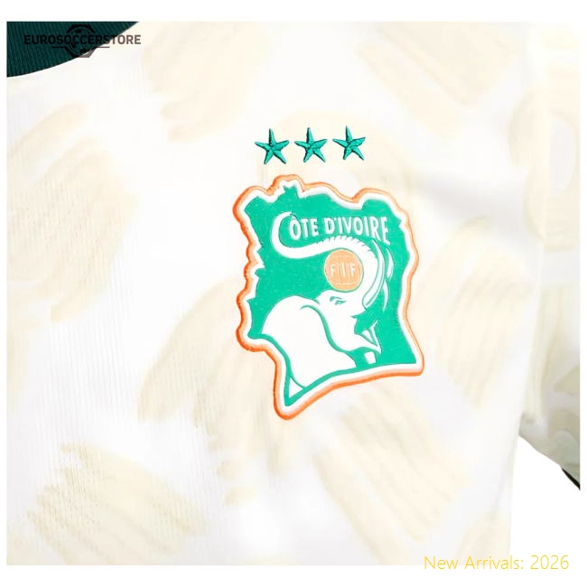 Ivory Coast Children 2024 Away Jersey Shirt Football Fan Apparel