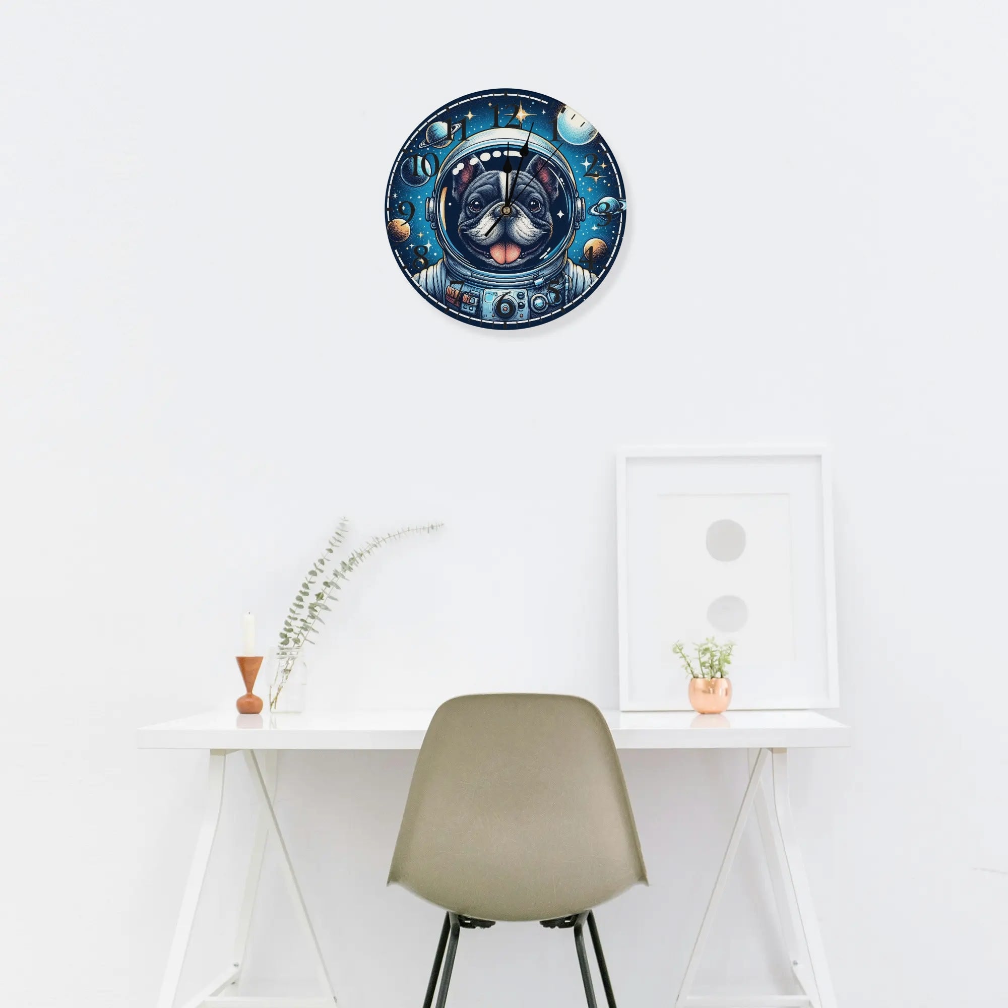 Ginger - Comfortable Frameless Wall Clock Summer Wear | Durable Build