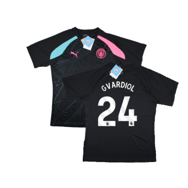 replica 2023-2024 Man City Pre-Match Jersey (Dark Navy) (Gvardiol 24)