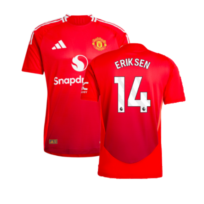 2024-2025 Man Utd Authentic Home Jersey (Eriksen 14)