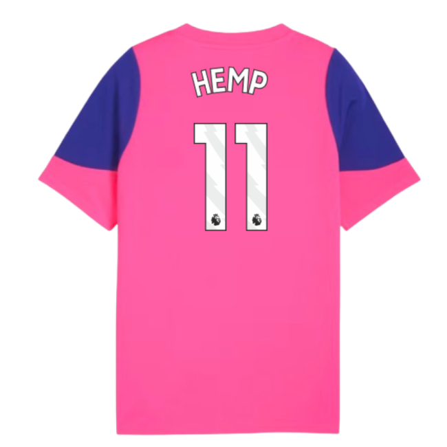 Premium 2025-2026 Man City Training Jersey Fluro Pink - Kids Hemp 11