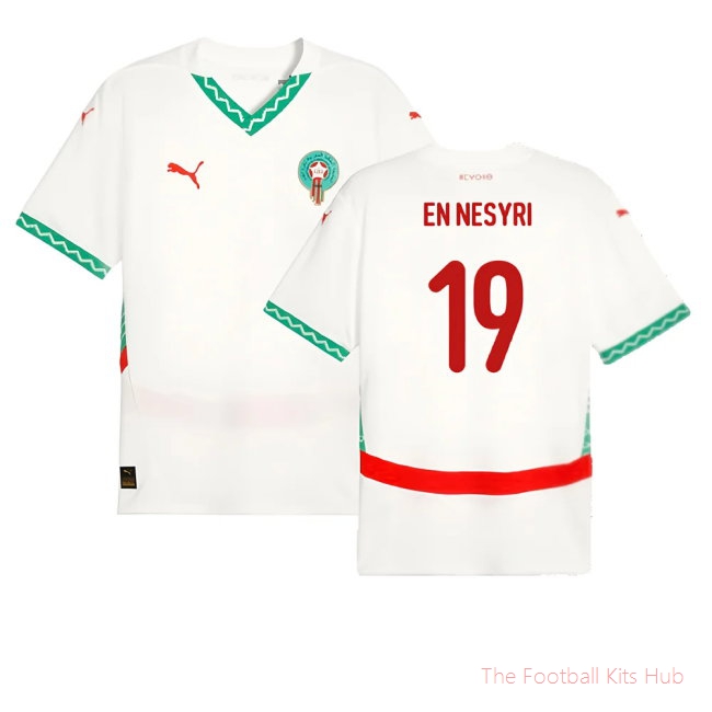 2024-2025 Morocco Away Shirt (En Nesyri 19)