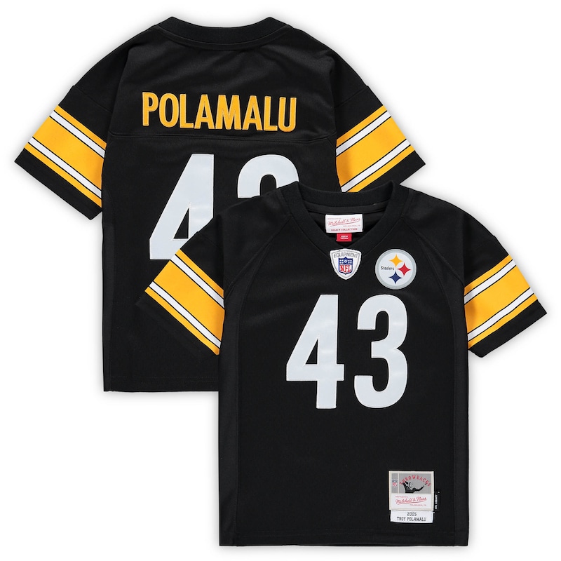 None Troy Polamalu Pittsburgh Steelers Powerhouse Team Replica Jersey