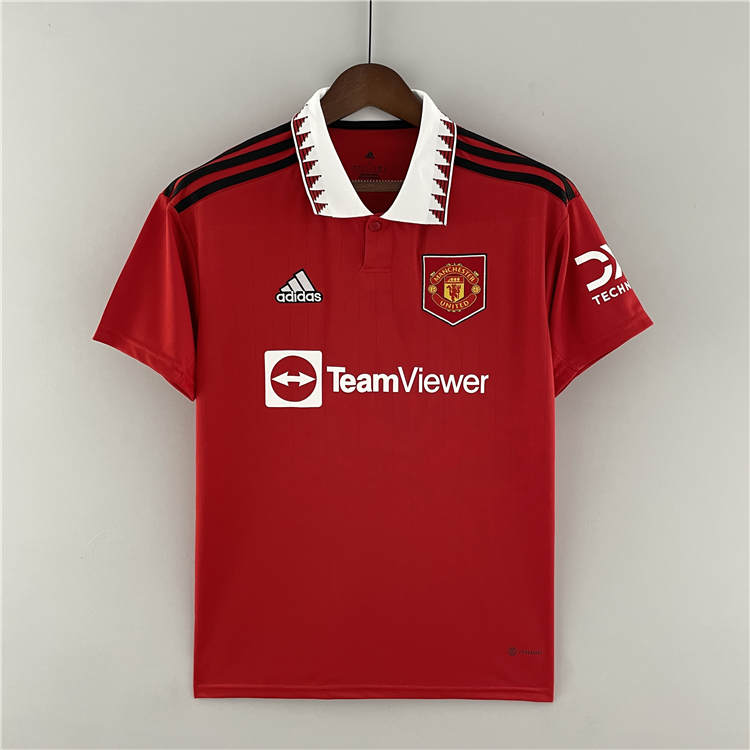 Authentic Man Utd Manchester United 2223 Home Kit Red Soccer Jersey