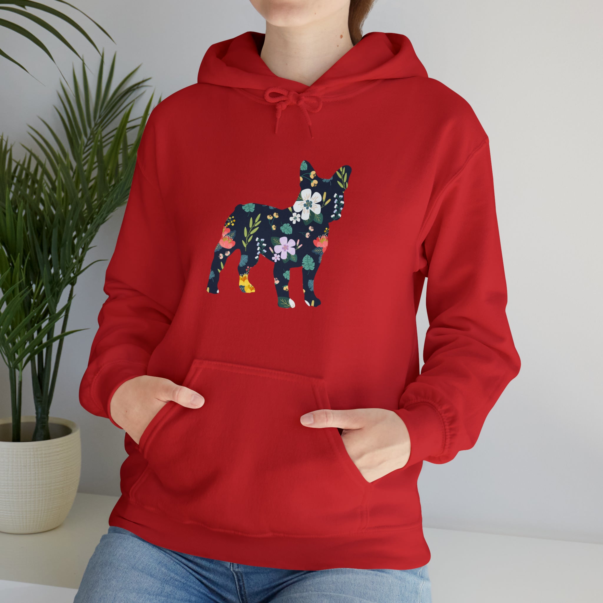Frenchie Flowers Unisex Hoodie