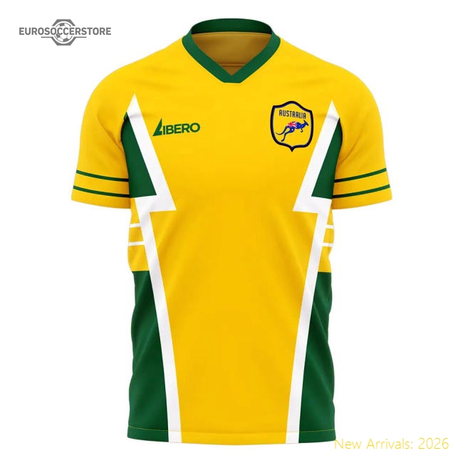 Australia 1990s Style Concept Football Kit (Libero) (SCHWARZER 1)