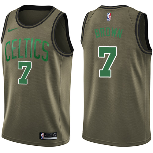 Elite BOS #7 J. Brown 2024 Icon NBA Swingman Jersey Brown -