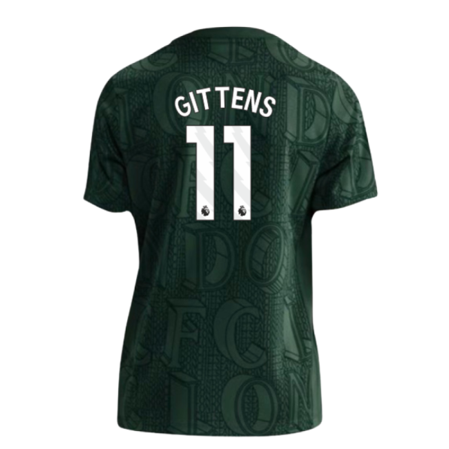 Chelsea Chelsea Pre Match Shirt Green Kids Gittens #11 Top Tier Fa...