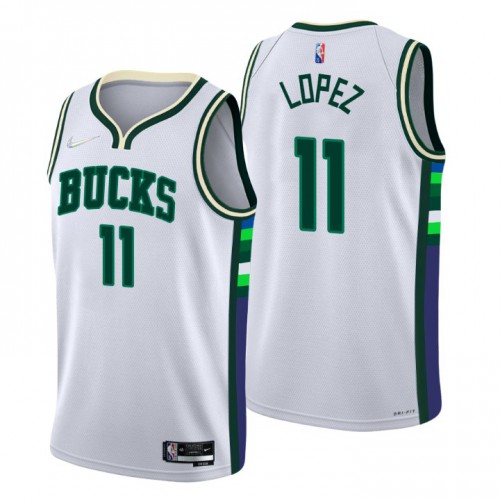Bucks White Milwaukee Bucks #11 Nike Jersey - Reasonably Priced