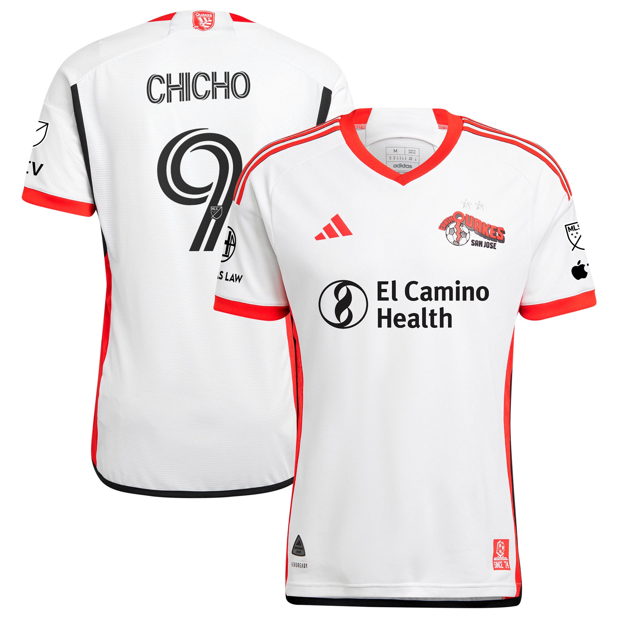 [JED] Cristian Arango San Jose Earthquakes 2025 The 50 Kit Authentic Player Jersey - White