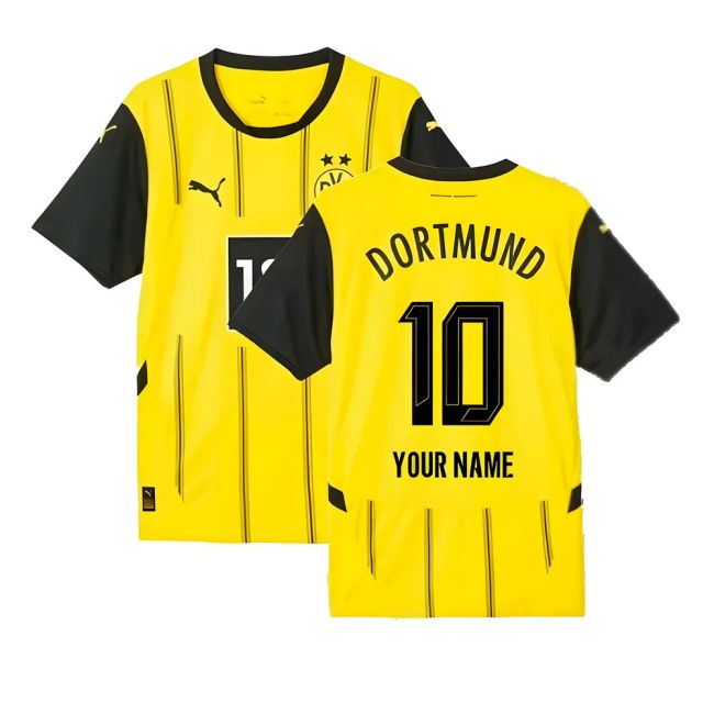 Replica 2024-2025 Borussia Dortmund Home With Retro Design