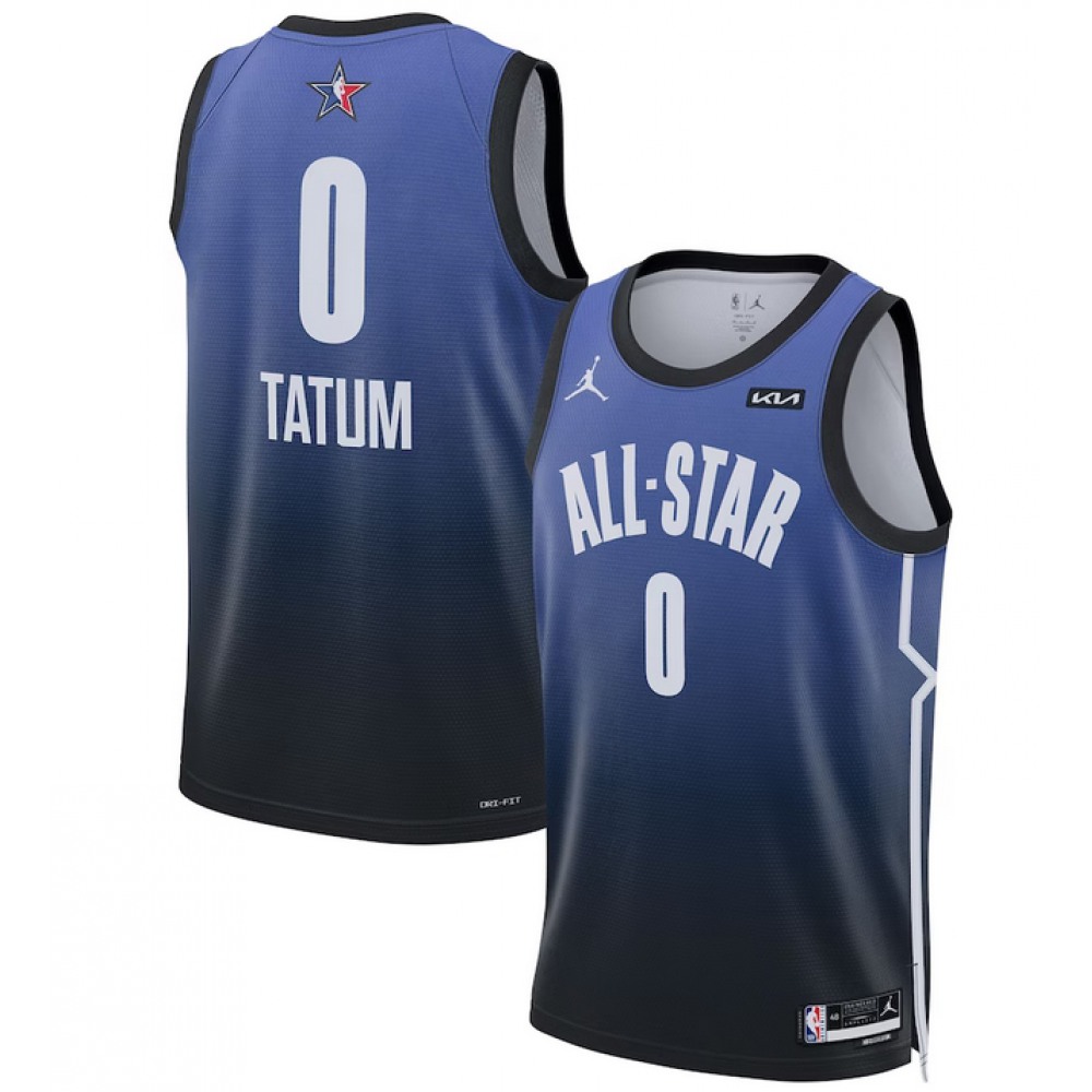 Premium Jersey Jayson Tatum0 Blue - - Must-Have Jersey
