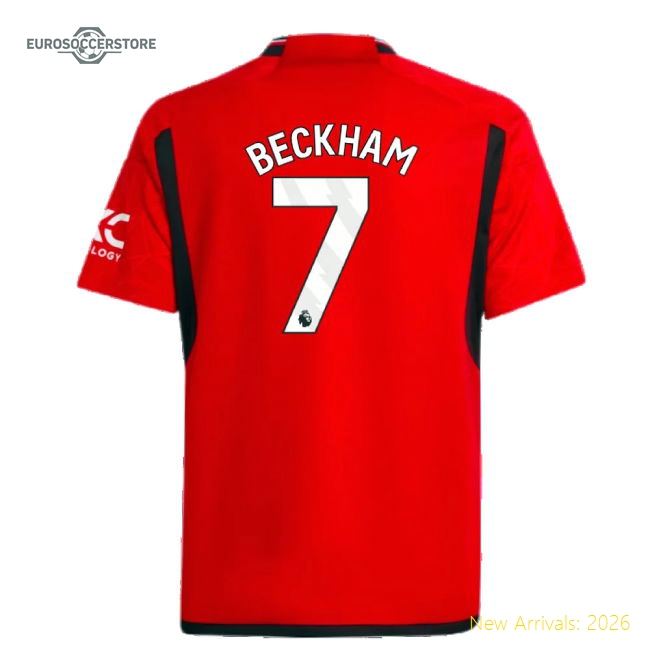 Premium Man Utd Kids Beckham Jersey 2023-2024 Lightweight