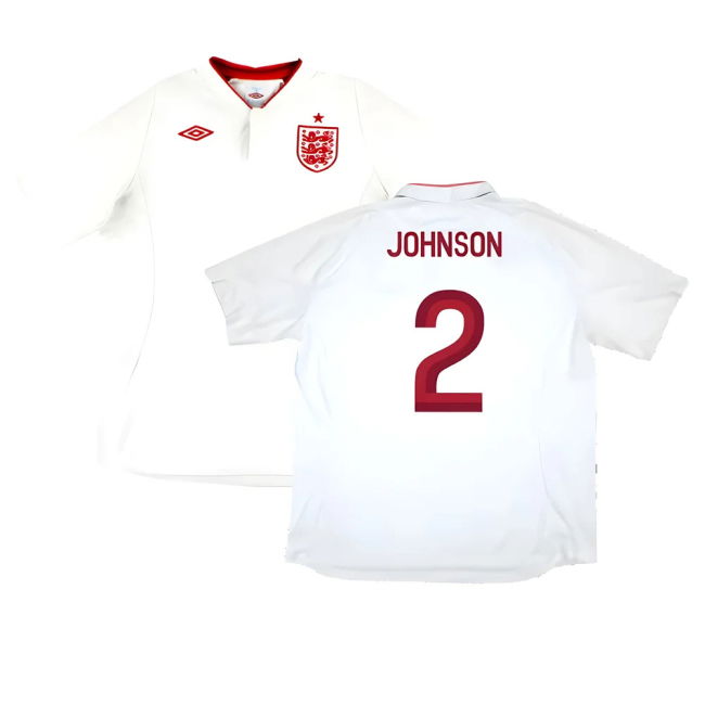 Unique Limited Quality England Home Rare Jersey (Johnson 2)
