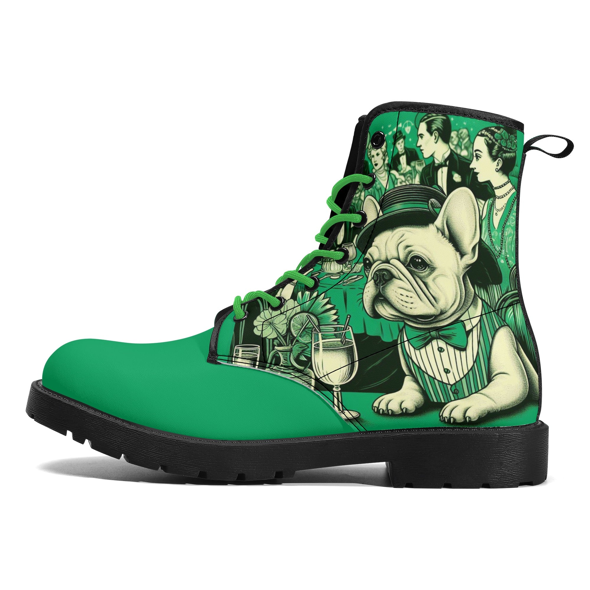 French Bulldog Gracie Leather Boots Useful Frenchie Gear