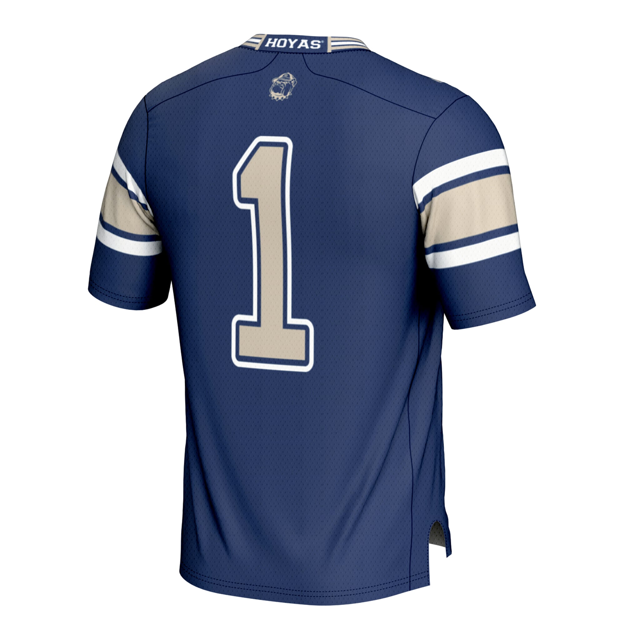 Men's #1 Navy Georgetown Hoyas Football Jersey