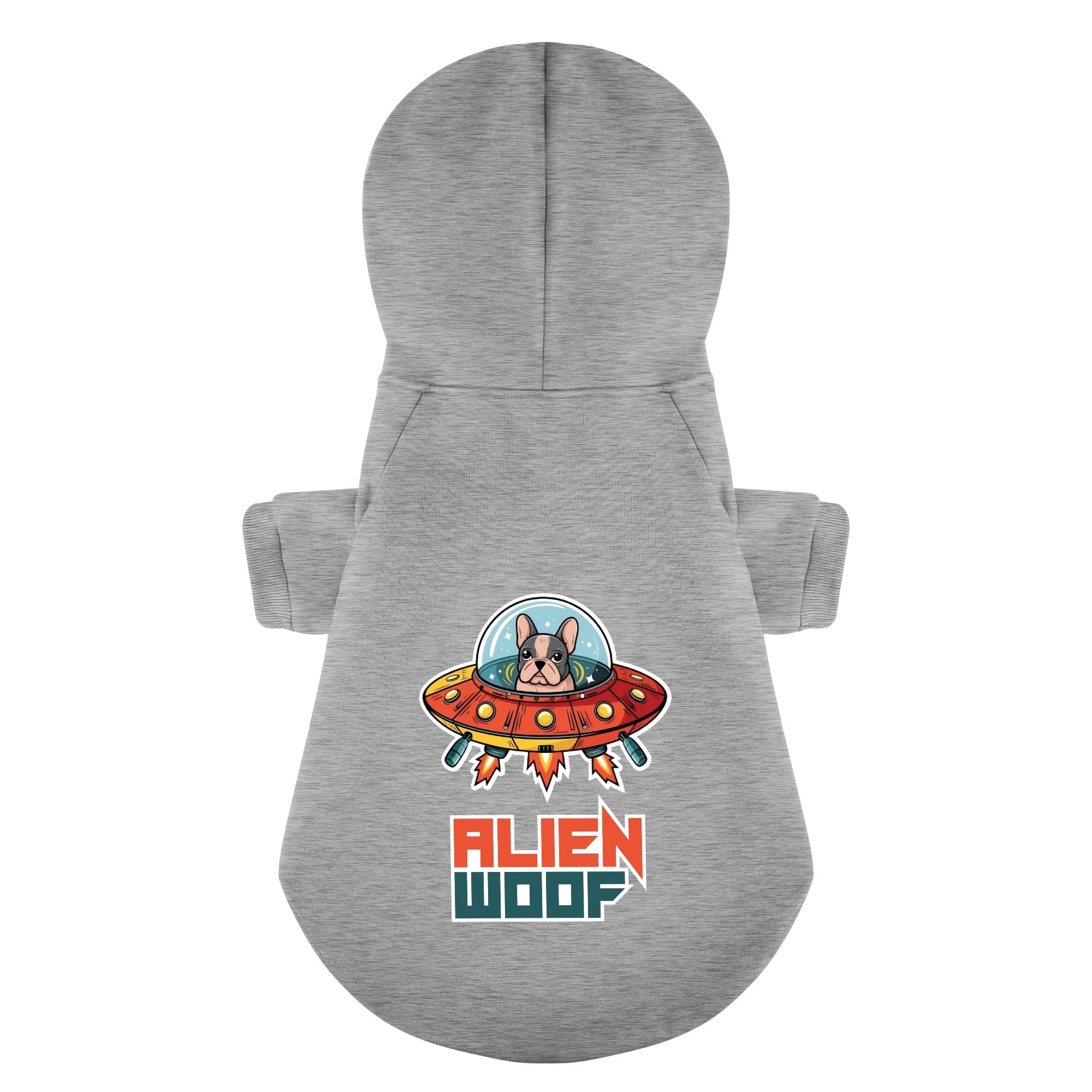 Lifestyle-Driven Alien Woof - Personalized French Bulldog Hoodies Wit...