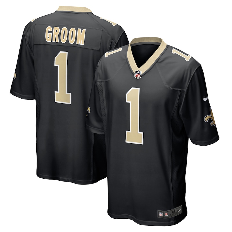None Number 1 Groom New Orleans Saints Powerful Replica Jersey