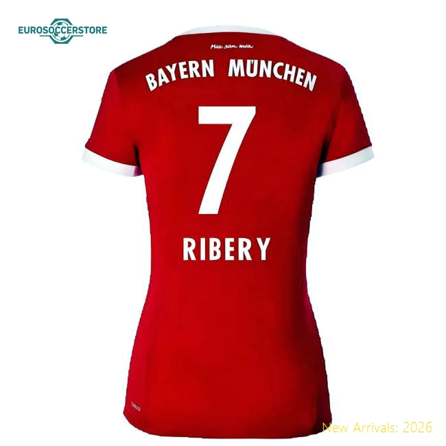 S Bayern Munich Female 2017 Home Jersey Shirt Football Fan Supporter Match Day Essential