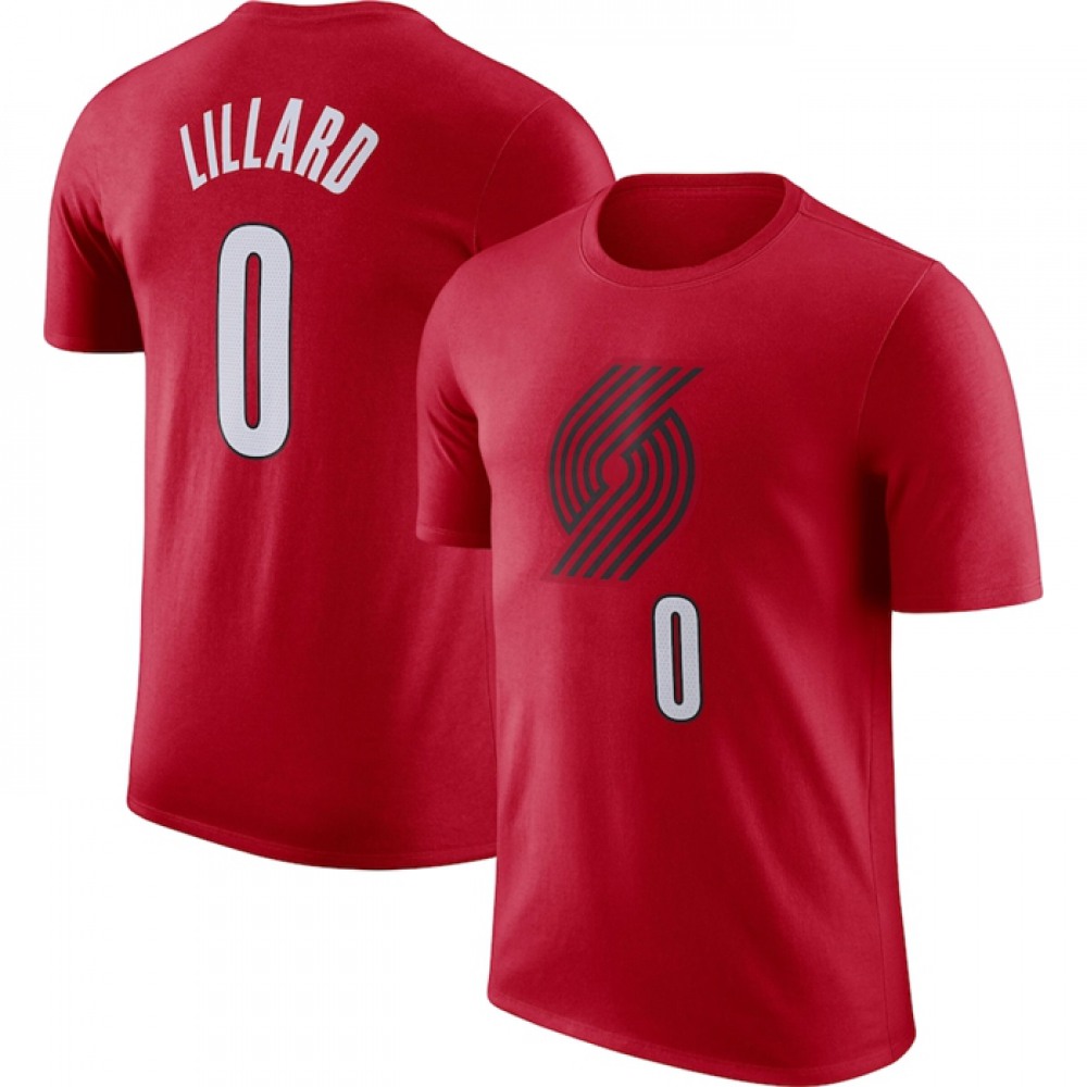 Fan Favorite Retro Men's Trail Blazers #0 Damian Red Basketball Jersey