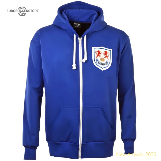 Millwall Fc Zipped Hoodie - Royal - Premium Quality - Premium Quality