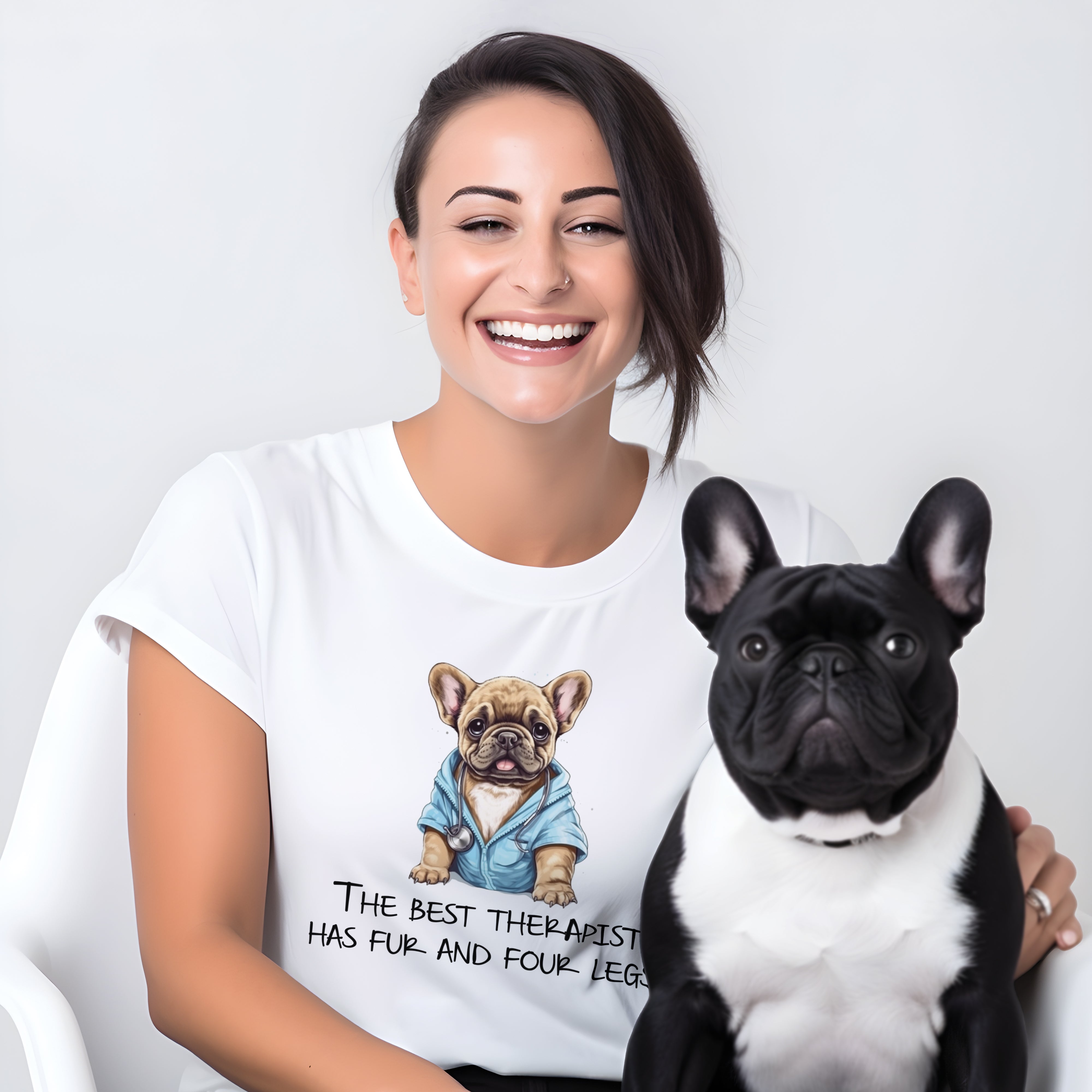 Premium Doctor French Bulldog - Unisex T-shirt for Dog Owners