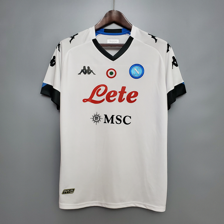 Napoli 20-21 Away White Soccer Shirt Jersey - Official Replica 22863