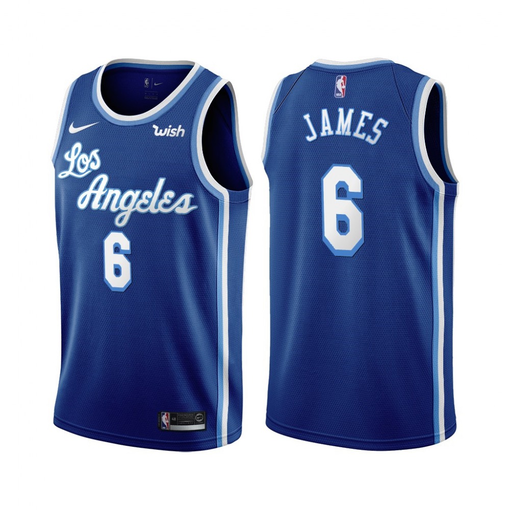 Premium LeBron James6 Los Angeles Lakers Blue Jersey - Classic Edition
