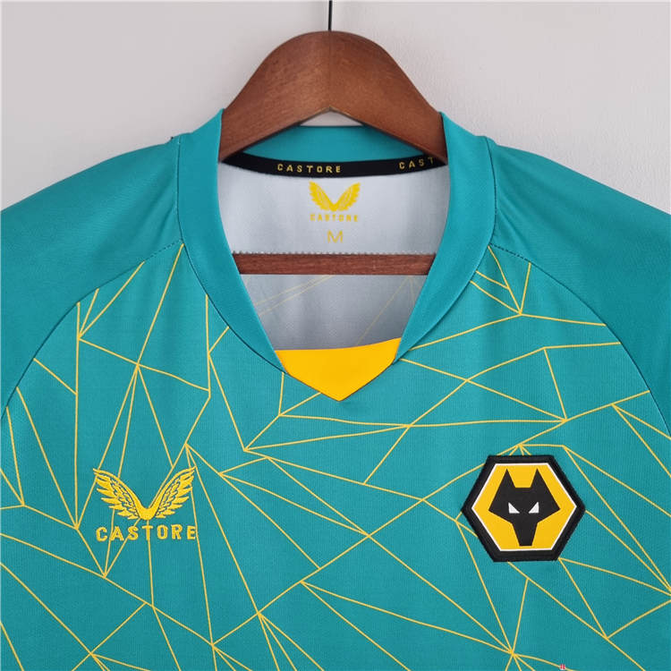 Advanced Fabric Wolverhampton Wanderers 2223 Away Green Soccer