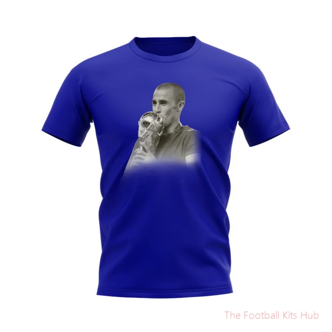 Fabio Cannavaro Italy Legend T-Shirt (Blue)