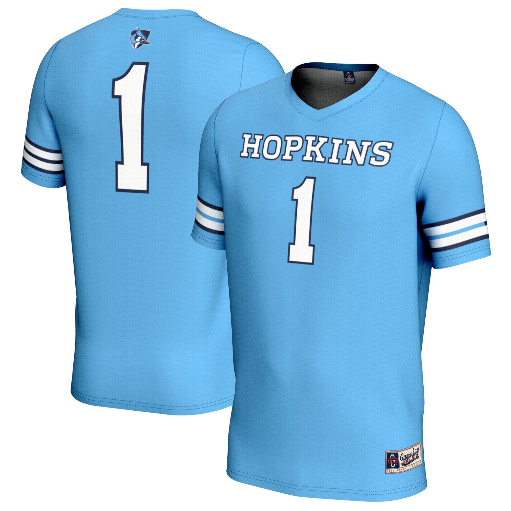 [NJP] Johns Hopkins Blue Jays GameDay Greats Youth Lightweight Women's Lacrosse Jersey - Light Blue