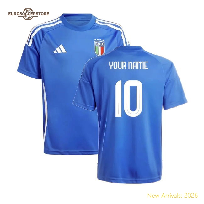 Italy Shirts Children 2024 Home Jersey Jersey Football Fan Apparel