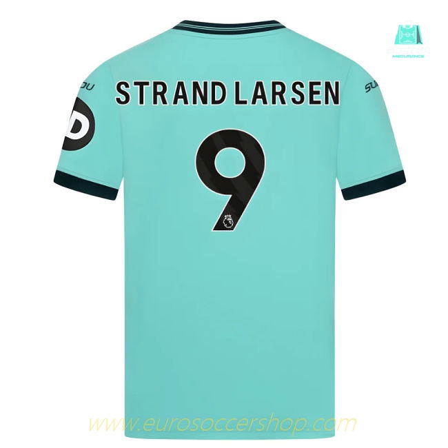 2025-2026 Wolves Away Shirt (Kids) (Strand Larsen 9)