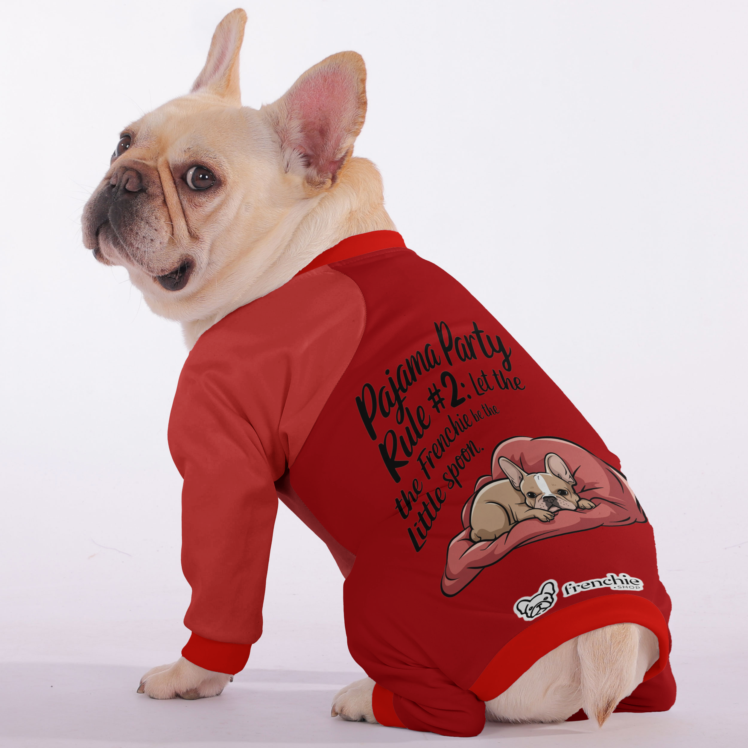Minimal-Aesthetic Pajama Party Rule #2: Let The Frenchie Be The Littl...