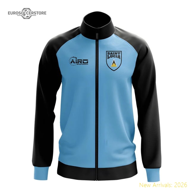 Premium Saint Lucia Concept Football Track Jacket (sky)