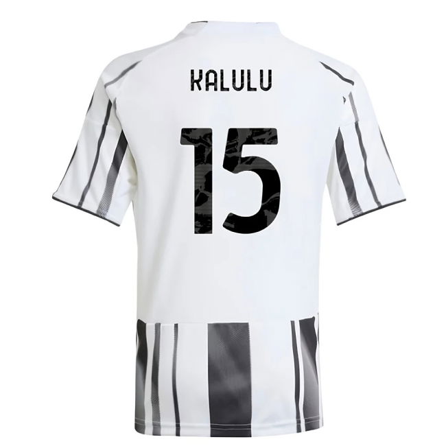 2025-2026 Juve Home Shirt (Kids) (Kalulu 15) Antibacterial