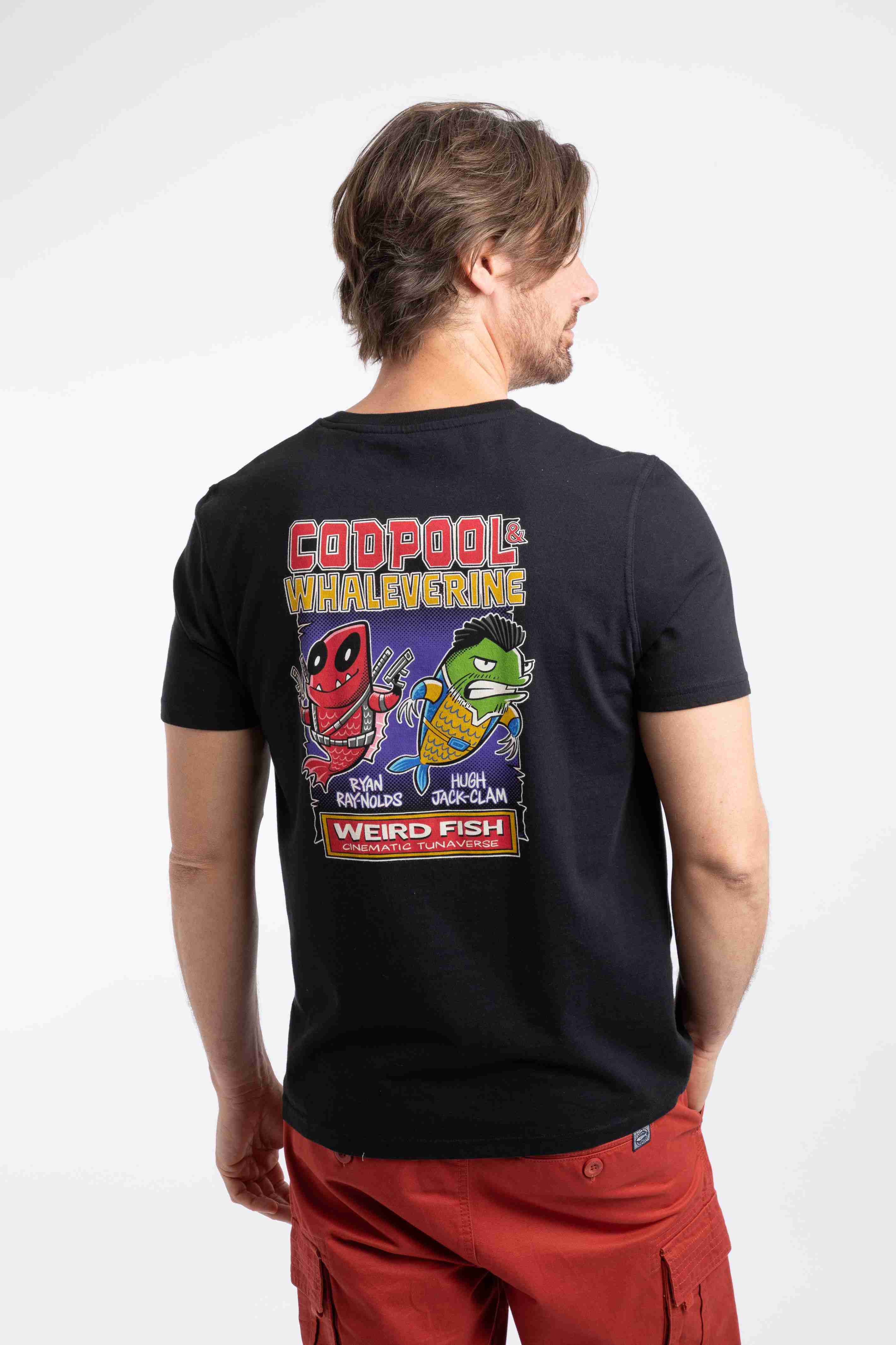 Codpool Back Print Artist T-Shirt Black