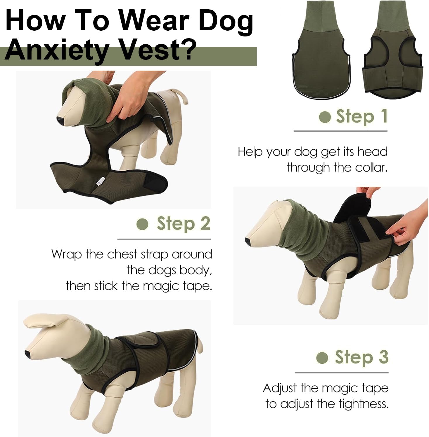 Anxiety Vest – Calming Hooded Jacket For Fireworks For Frenchie Fans