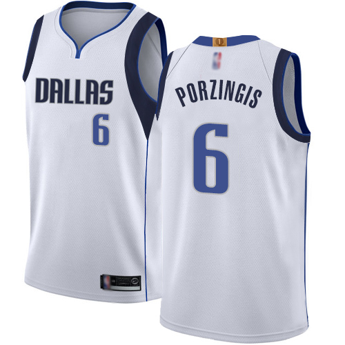 High-Quality Mavs #6 Kristaps Porzingis 2024 Icon NBA Swingman Jersey
