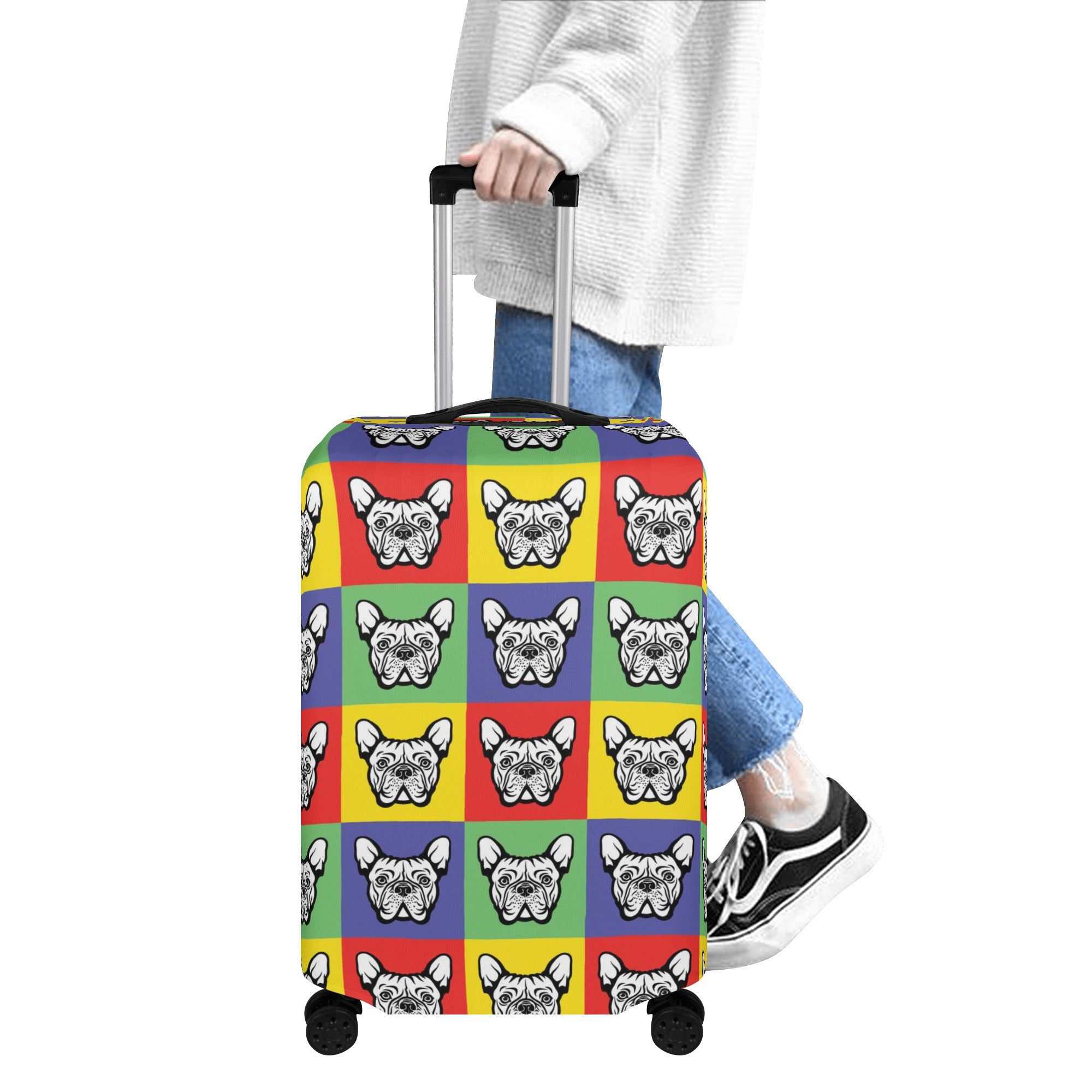 French Bulldog Kobe Luggage Cover Cute Frenchie Essential