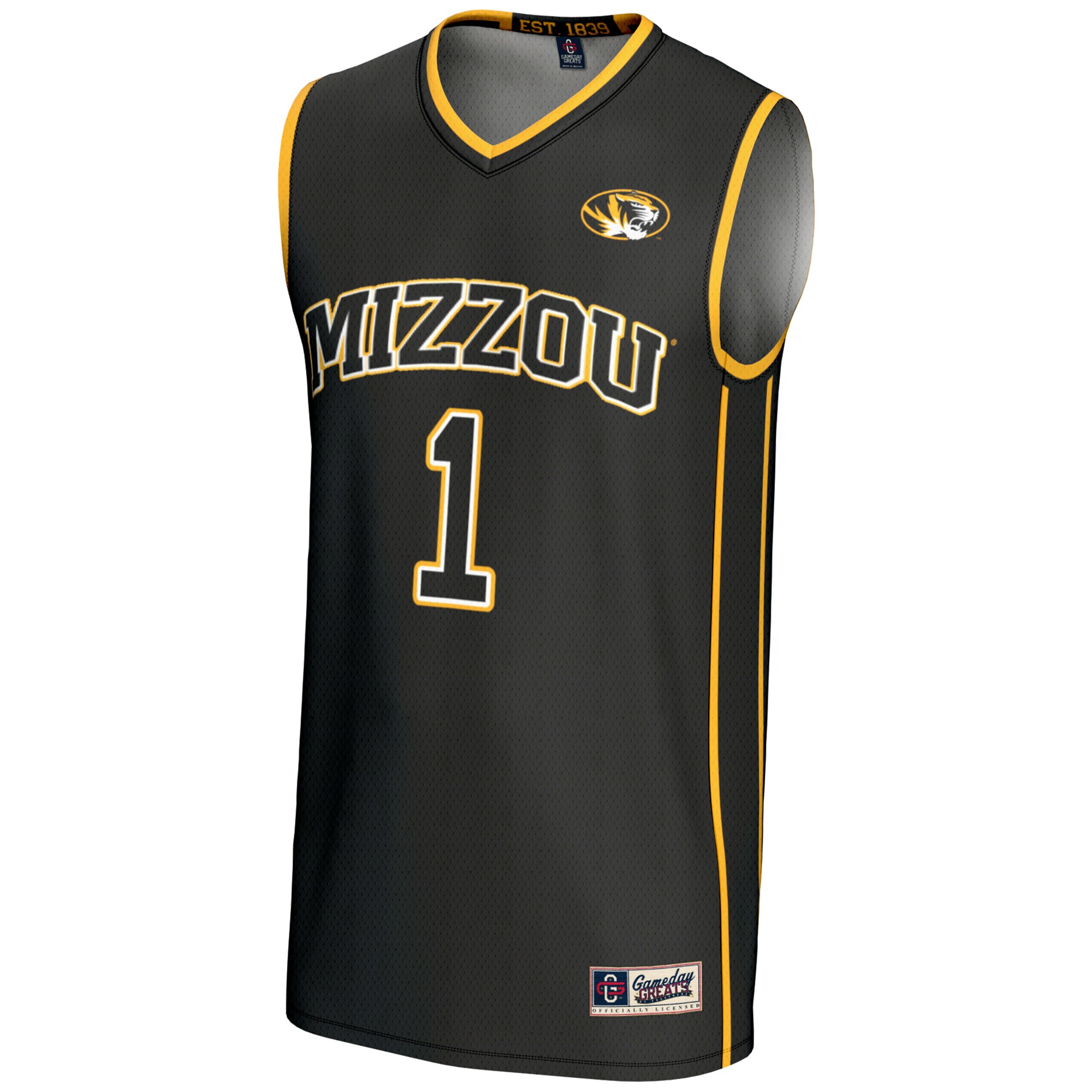 [NJP] Missouri Tigers GameDay Greats Youth Lightweight Basketball Jersey - Black