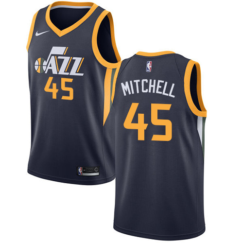 Elite UTA #45 Donovan Mitchell 2024 Icon NBA Swingman Jersey Green -