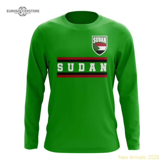 Sudan Core Football Country Long Sleeve T-Shirt (Green)