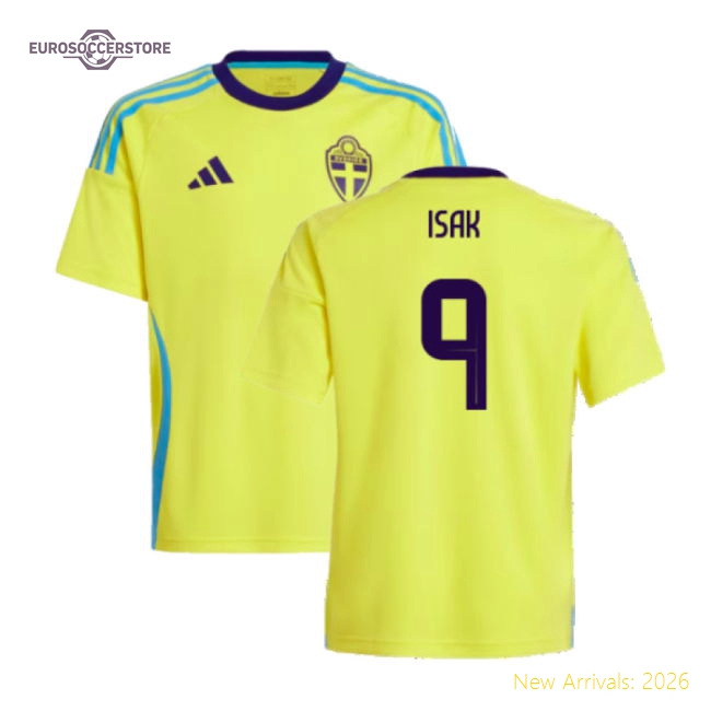 High-quality Football Team Kids Isak Jersey 2024-2025 Stretchy