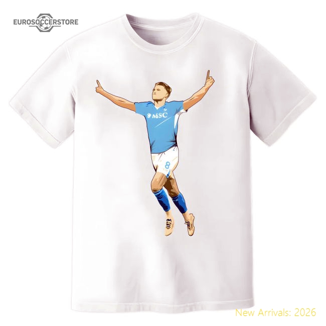 Premium-grade Scott Mctominay Partenopei Celebration Tee (white)
