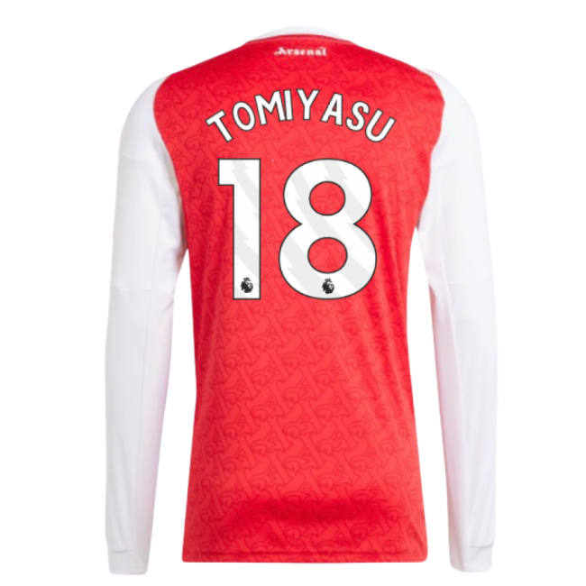 Arsenal Arsenal Long Sleeve Home Shirt Tomiyasu #18 Pro Series Mat...