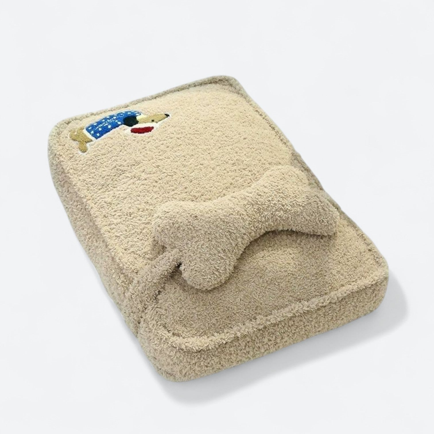 Daily-Walk Pawdreamy French Bulldog Bed – Ultra-soft Plush Dog Bed fo...