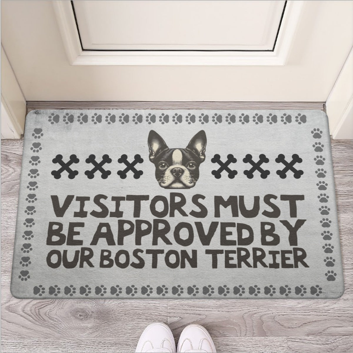 Gigi - Bulldog Door Mat For Boston Terrier Lovers Indoor Use