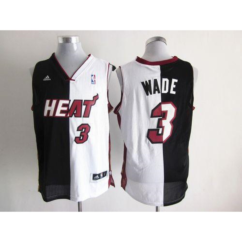 Collector's Item Premium Men's Heat #3 Dwyane White Basketball Jersey